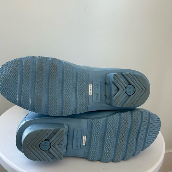 Hunter Tall Rain Boots Baby Blue Size 10 - Picture 12 of 16